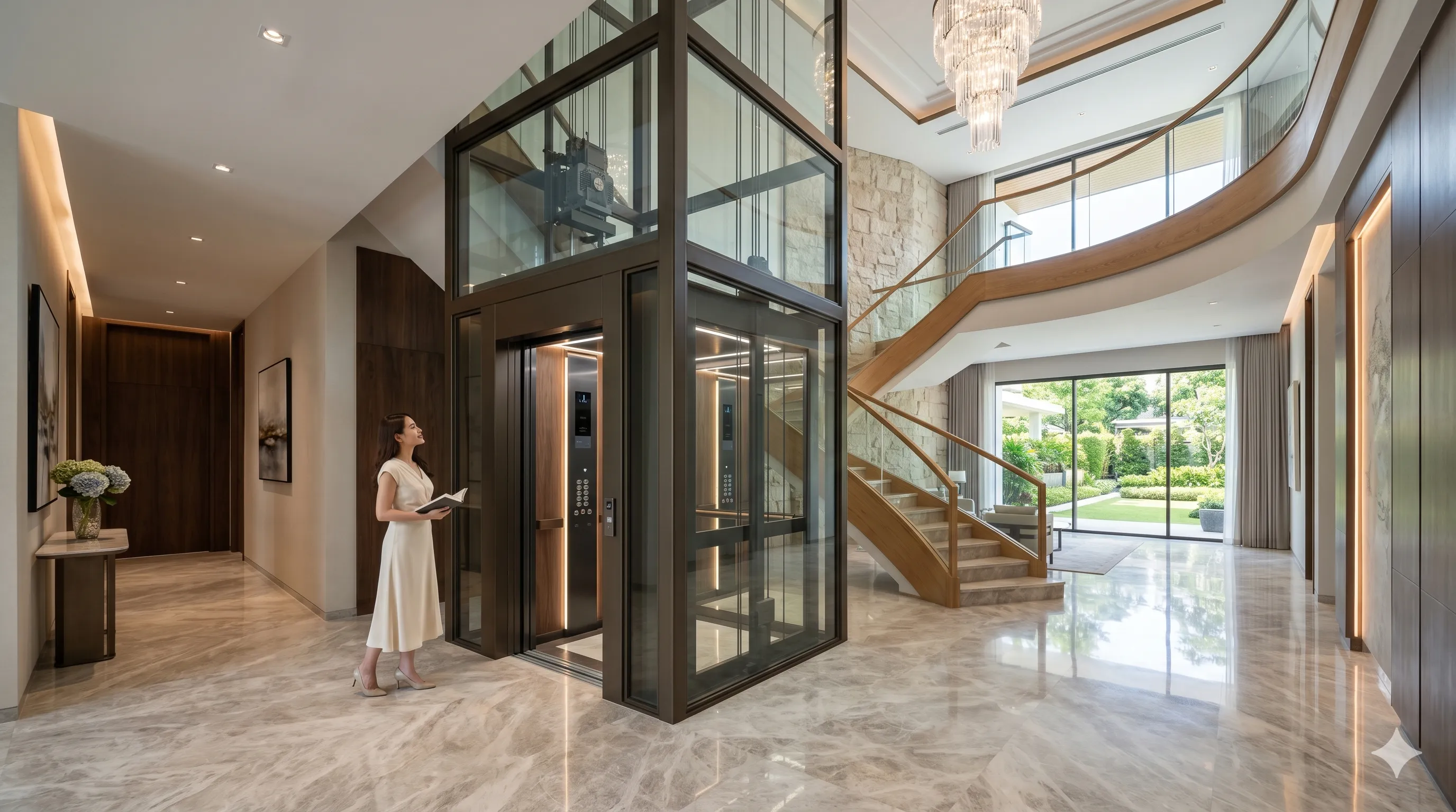 Gearless Home Lift for Silent, Energy Efficient Premium Living